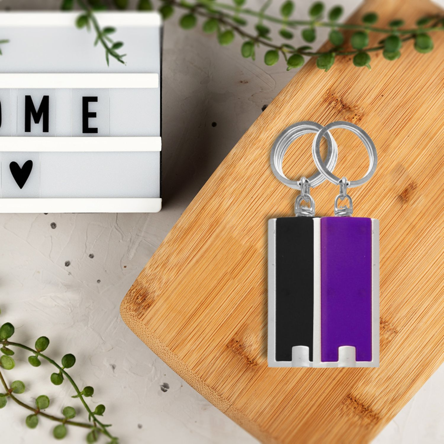 Rectangular LED Light Keychain 3