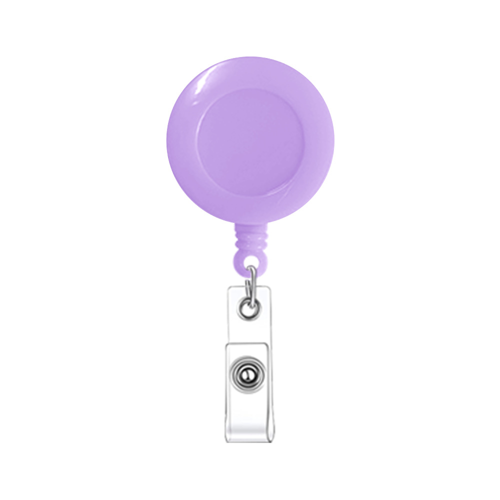 Round Retractable Badge Holder W/ Clip 17