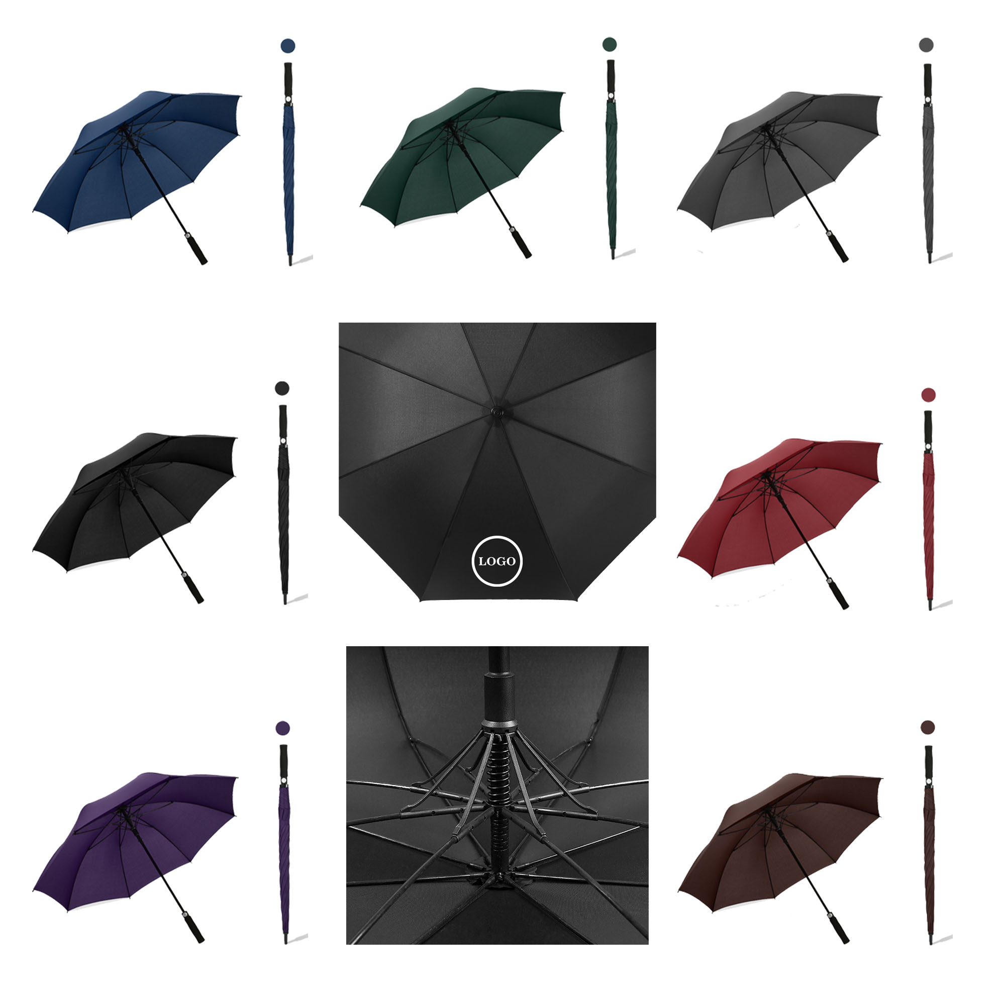 MOQ50 Customized Golf Umbrella 2
