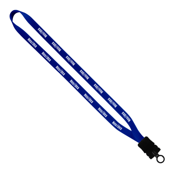 1/2" Smooth Nylon Lanyard with Snap-Buckle Release & O-Ring 22
