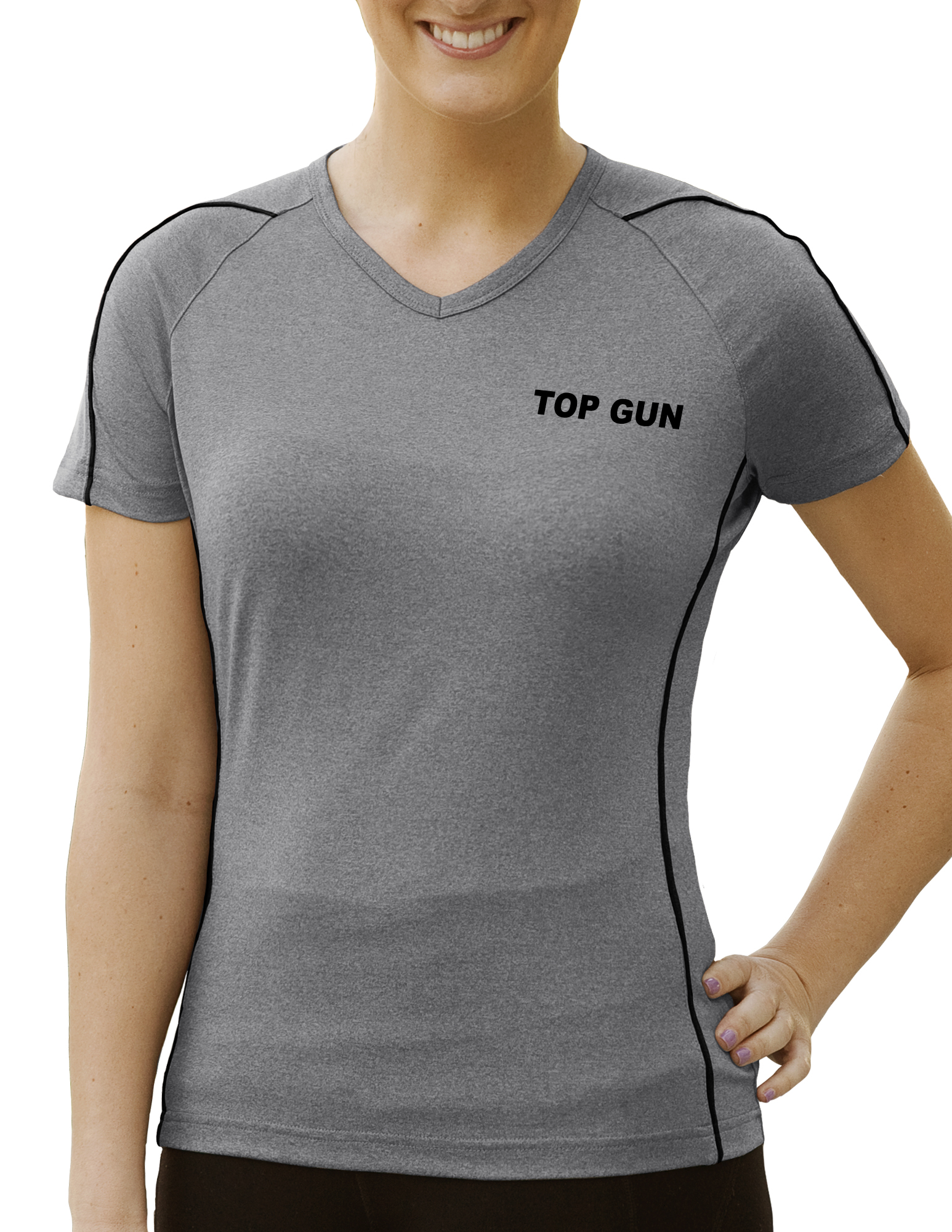Ladies' Top-Gun Heather Tee Shirt 6