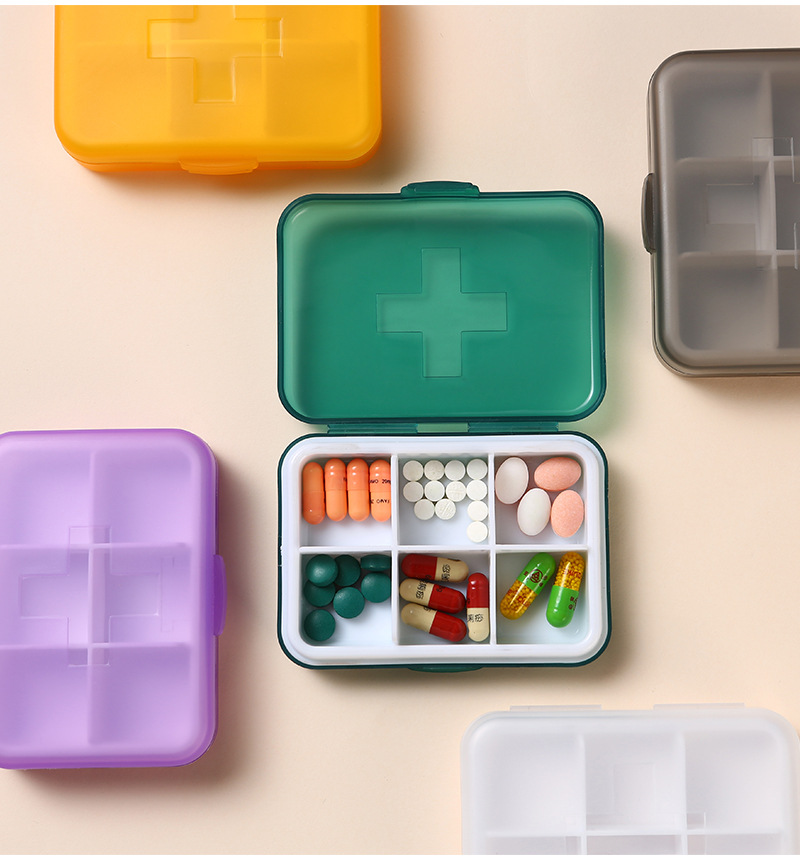 6 Compartment Pill Case, Pill Box 3