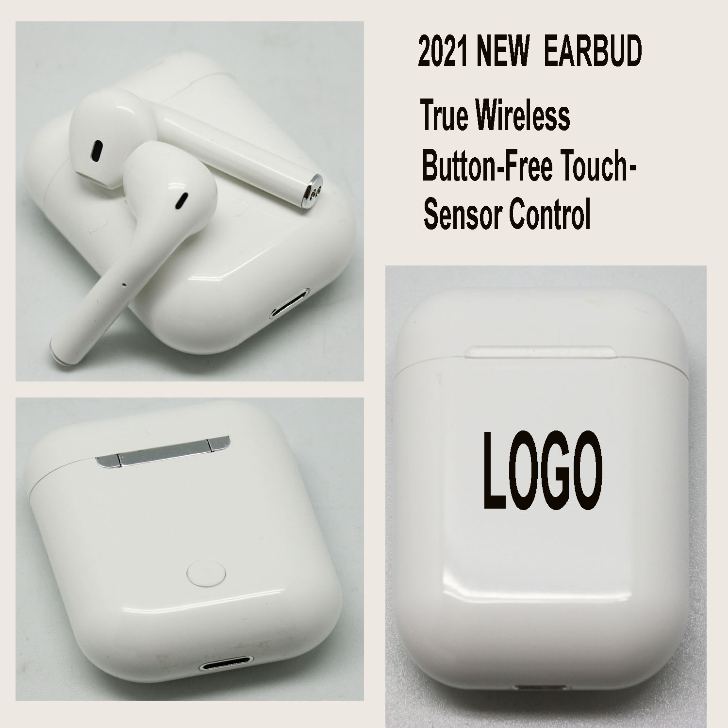 Big Screen Display Touch Sensor Earbuds w/Charging Case 2