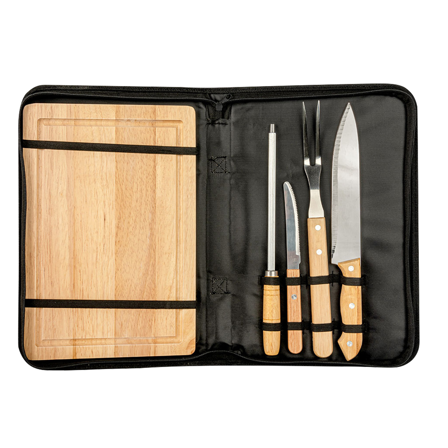 6PCS Stainless Steel Barbecue Tool Set With Packing Bag 5