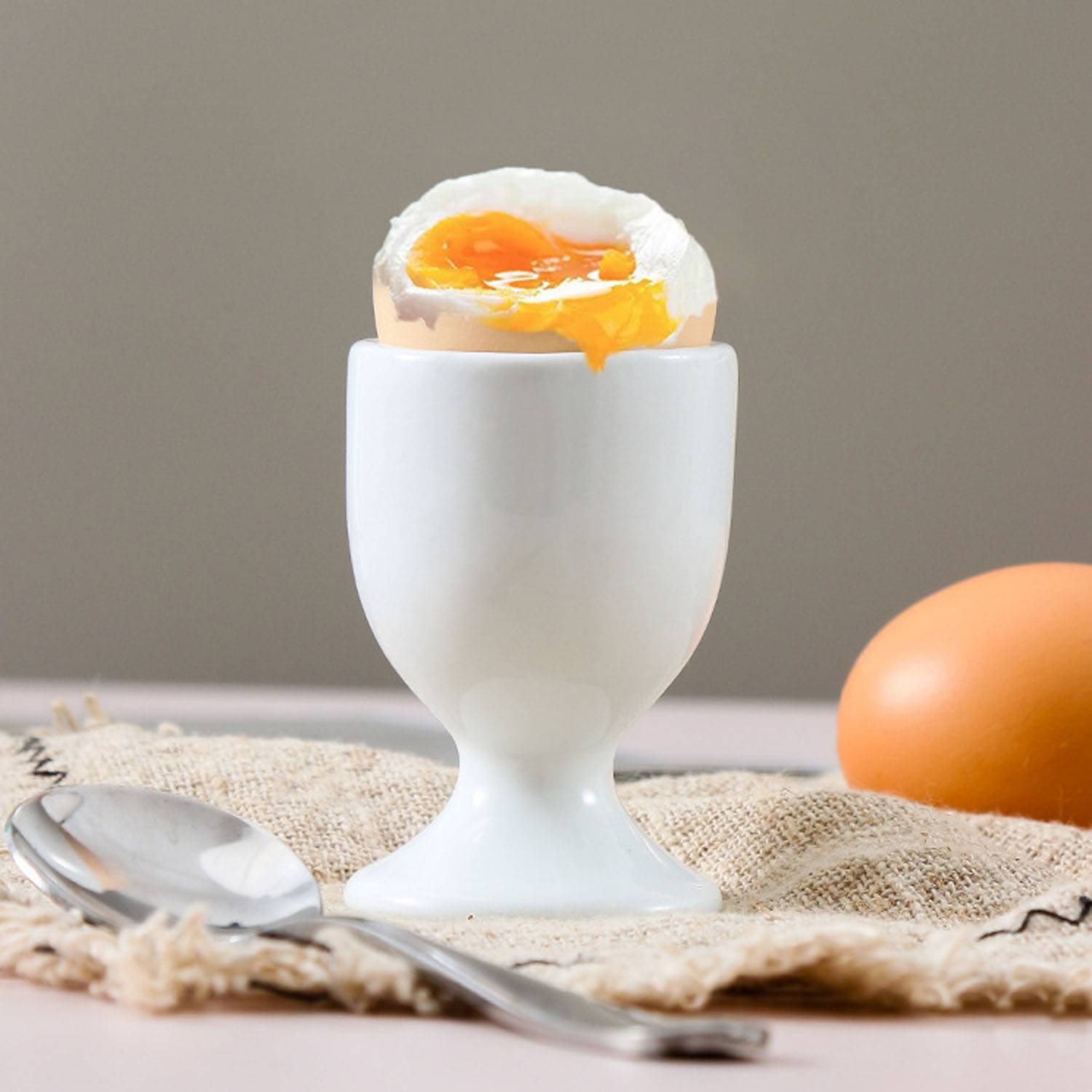 1.7oz Compact Durable Versatile Ceramic Egg Cup 7