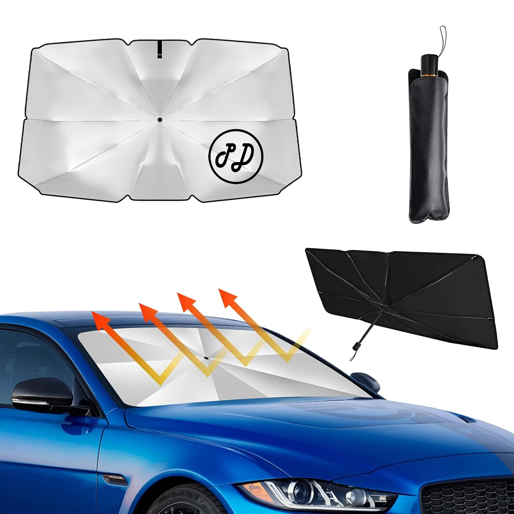 Foldable Car Windshield Sun Shade Umbrella 1