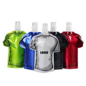 T Shirt Water Bag With Carabiner 500ml 9