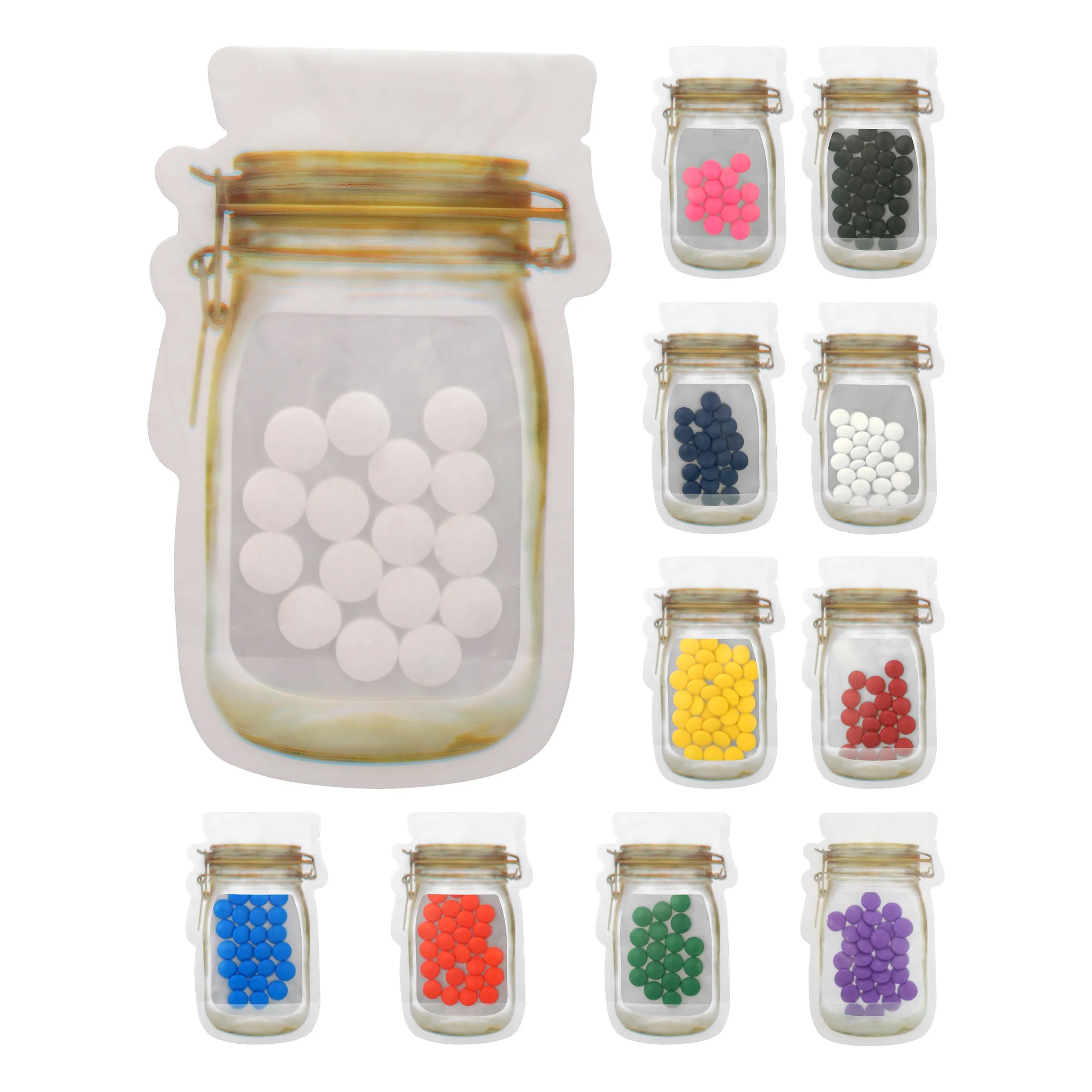 MASON JAR BAG OF PRINTED CANDY 6