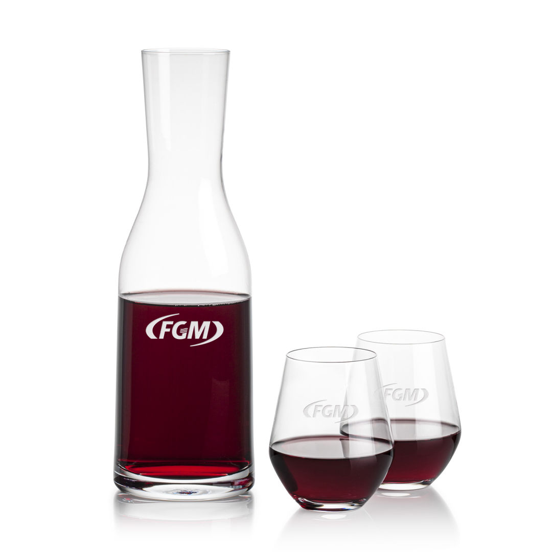 Caldmore Carafe & Reina Stemless Wine 3