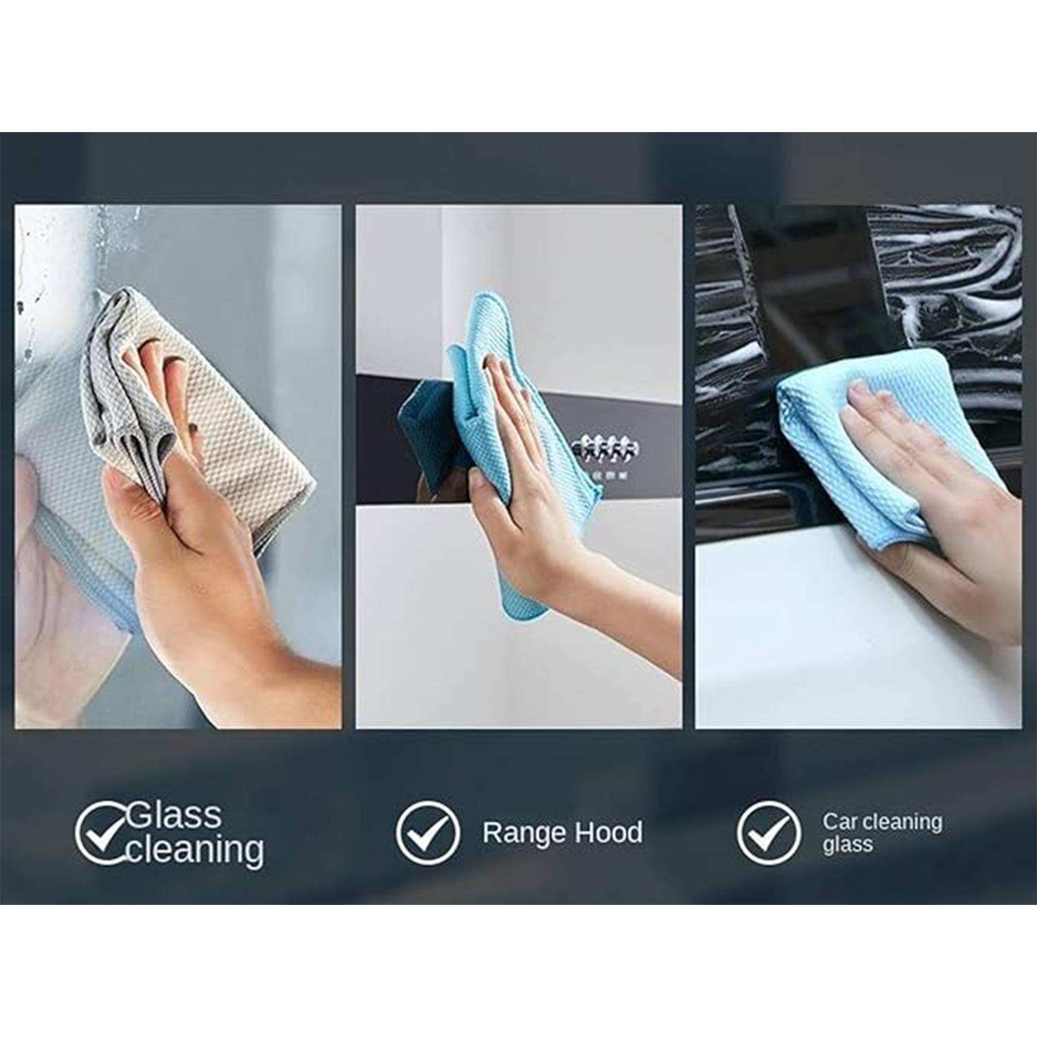 Microfiber Fish Scales Kitchen Cleaning Cloth 6