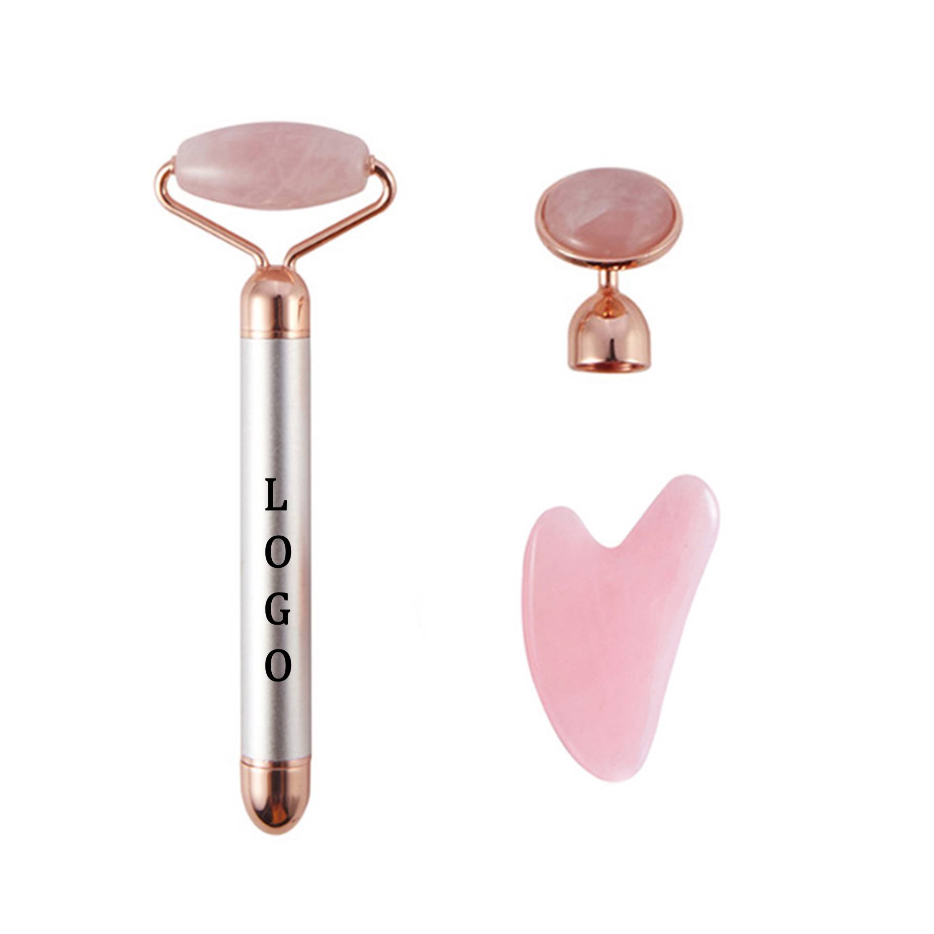 3 In 1 Electric Jade Roller Face Massager Set 1