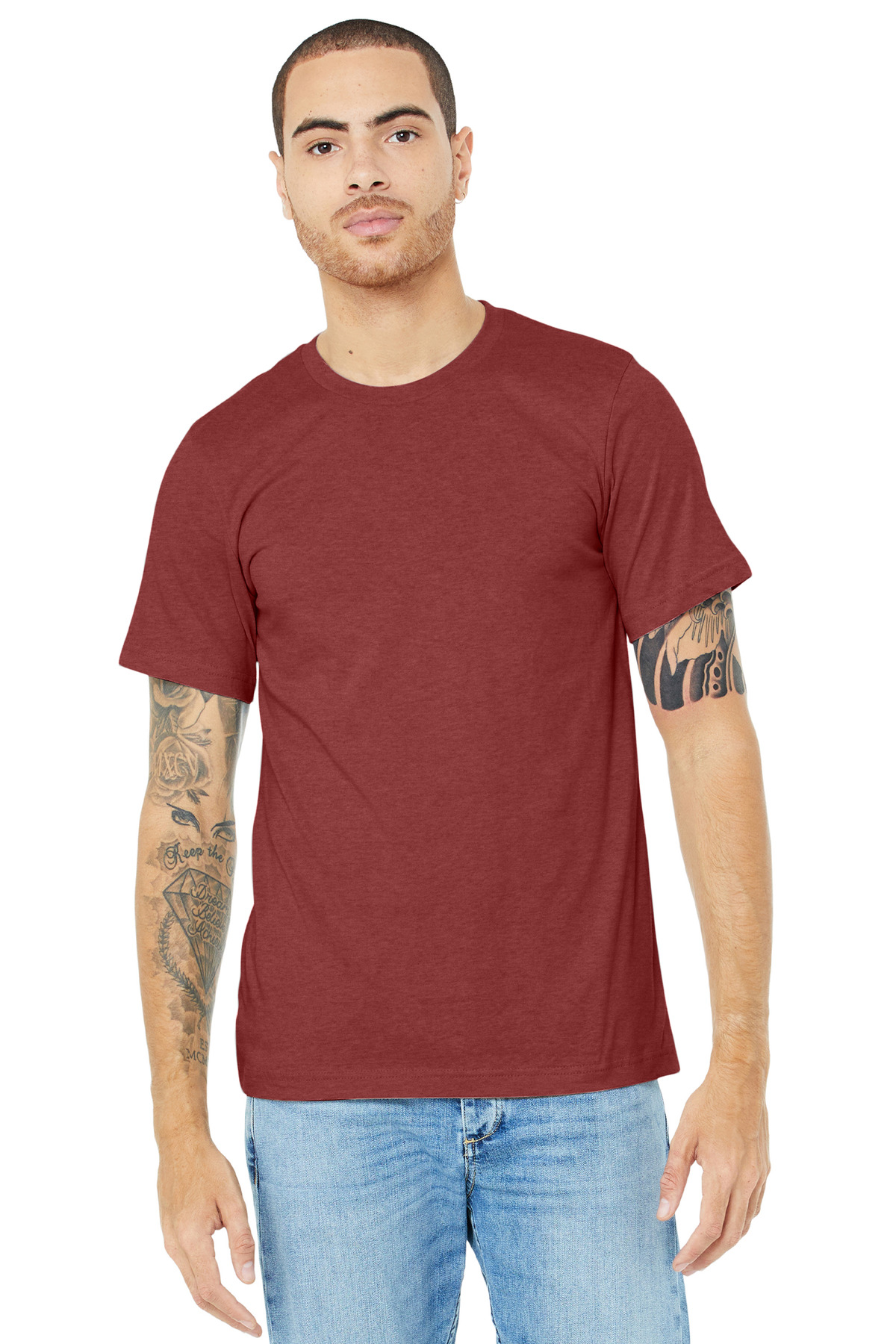 BELLA+CANVAS Unisex Heather CVC Short Sleeve Tee. BC3001CVC 433
