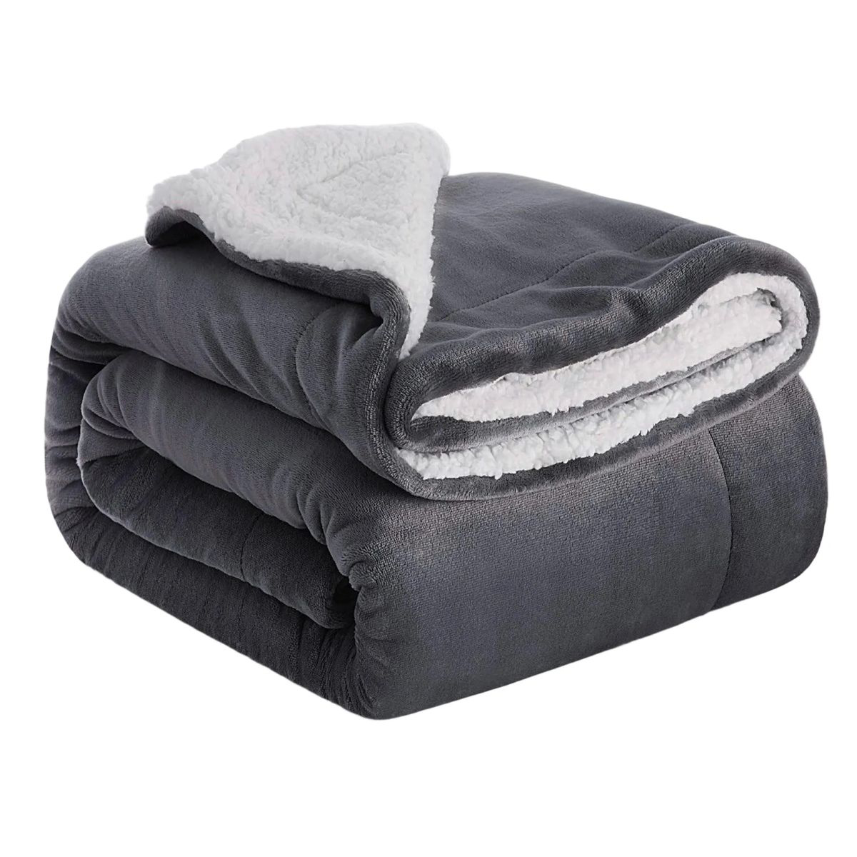 Warm Sherpa Fleece Blanket 50x60 Inch for Bedroom 6