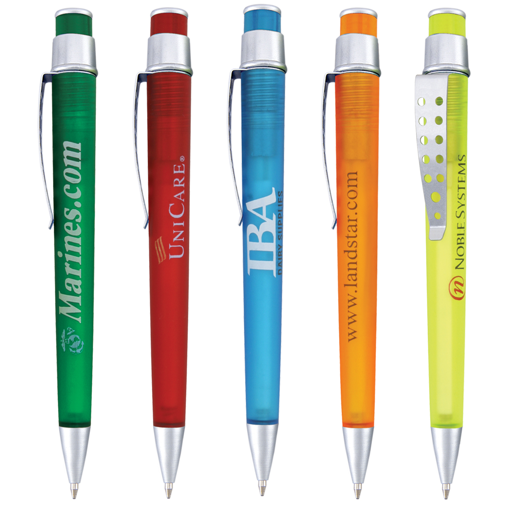 Plantagenet-400 Retractable Translucent Pens 1