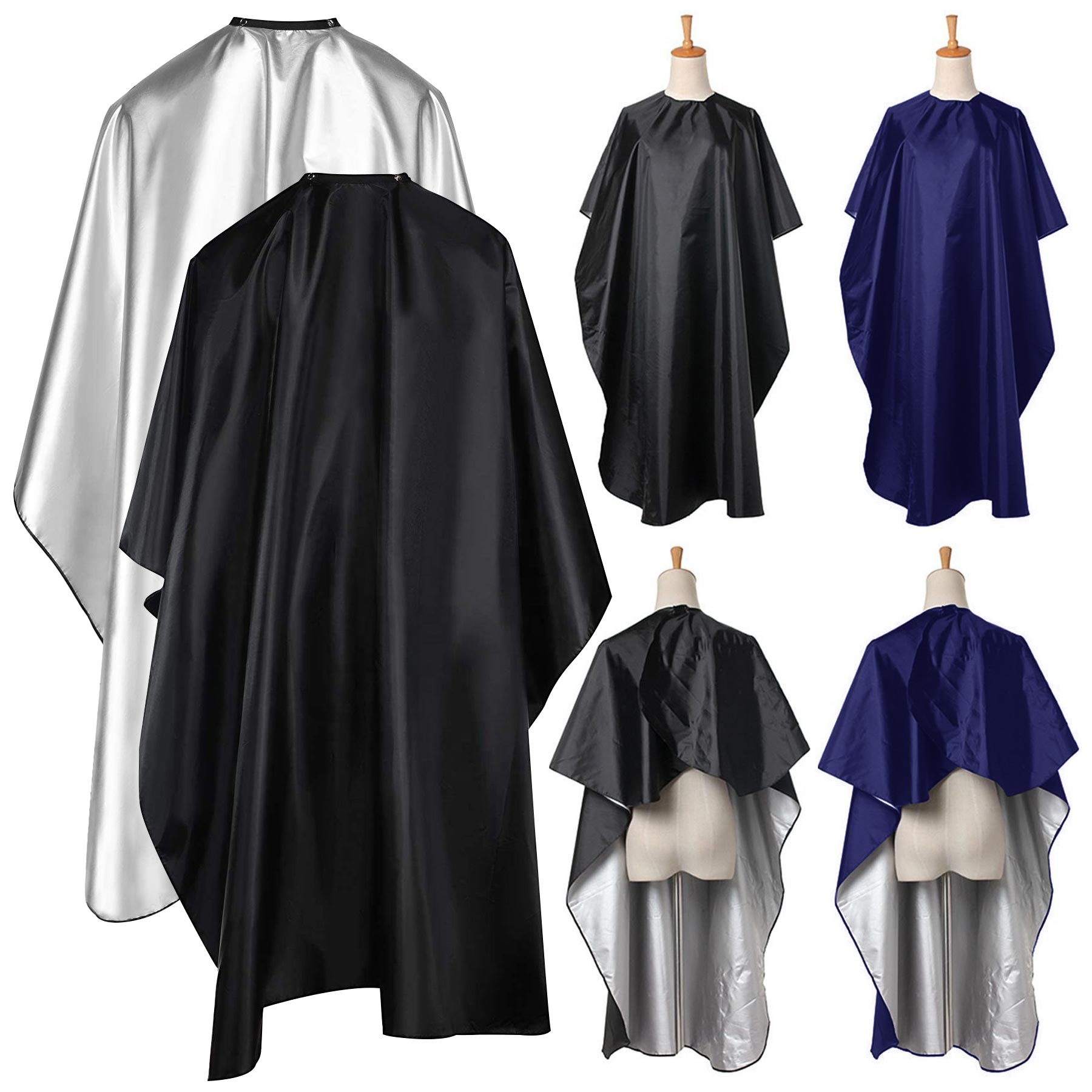 Unisex Black Hair Cutting Cape 1