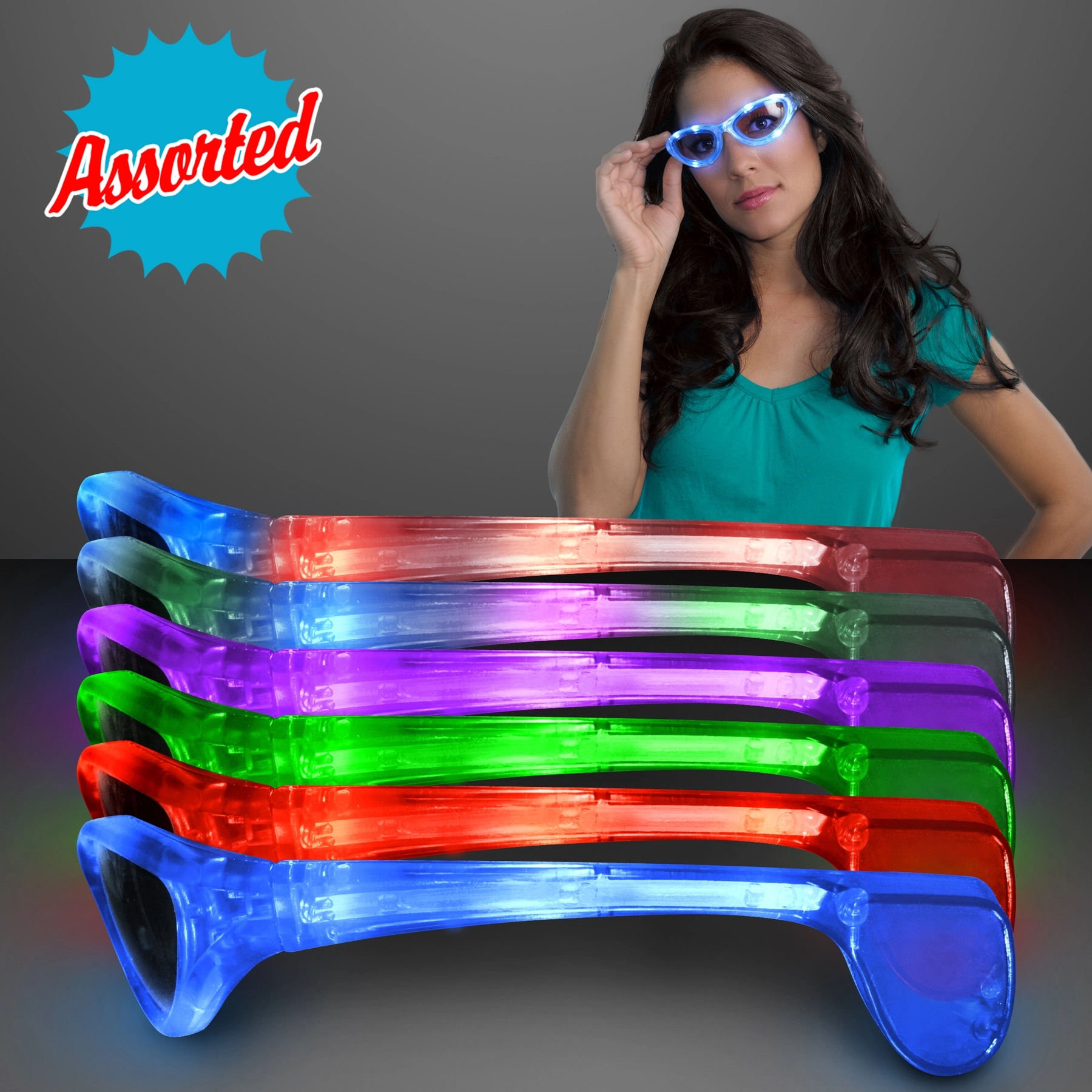 Flashing LED Sunglasses 2