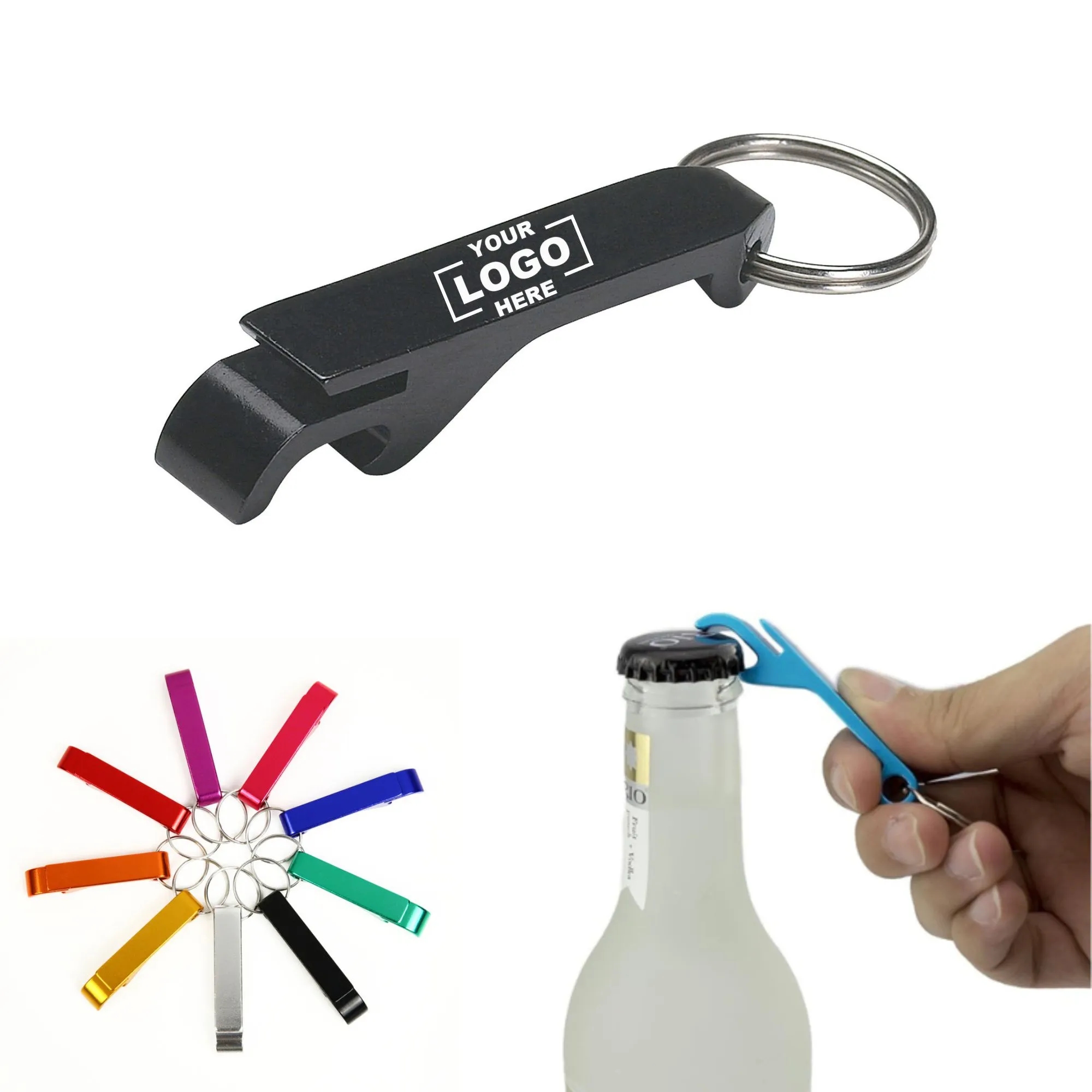 Aluminum Alloy Bottle Opener Keychain