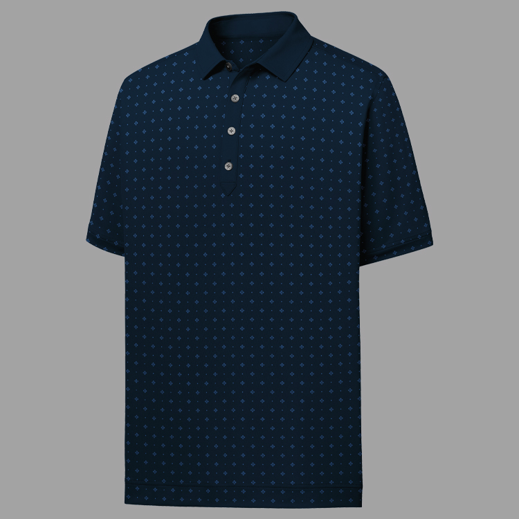 FootJoy ProDry Performance Lisle Deco Print- Athletic Fit Polo 6