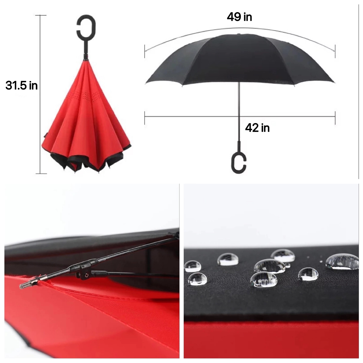 49" Double Layer Inverted Umbrella 3