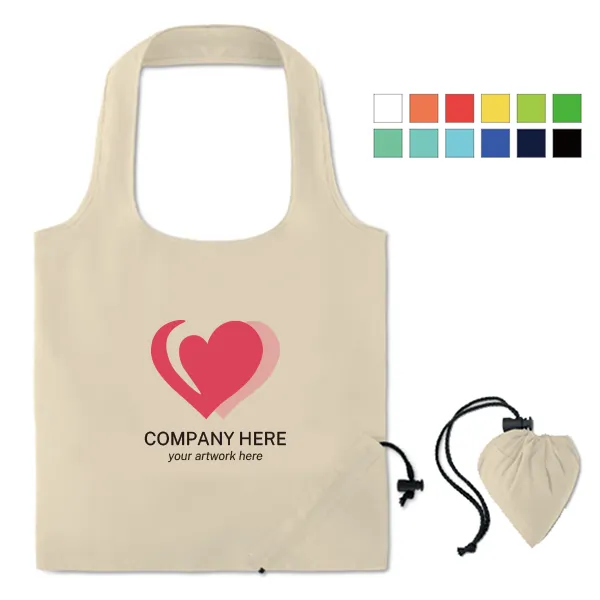 Giveaway Cotton Foldable Tote Bag, custom tote bag with logo imprint 2