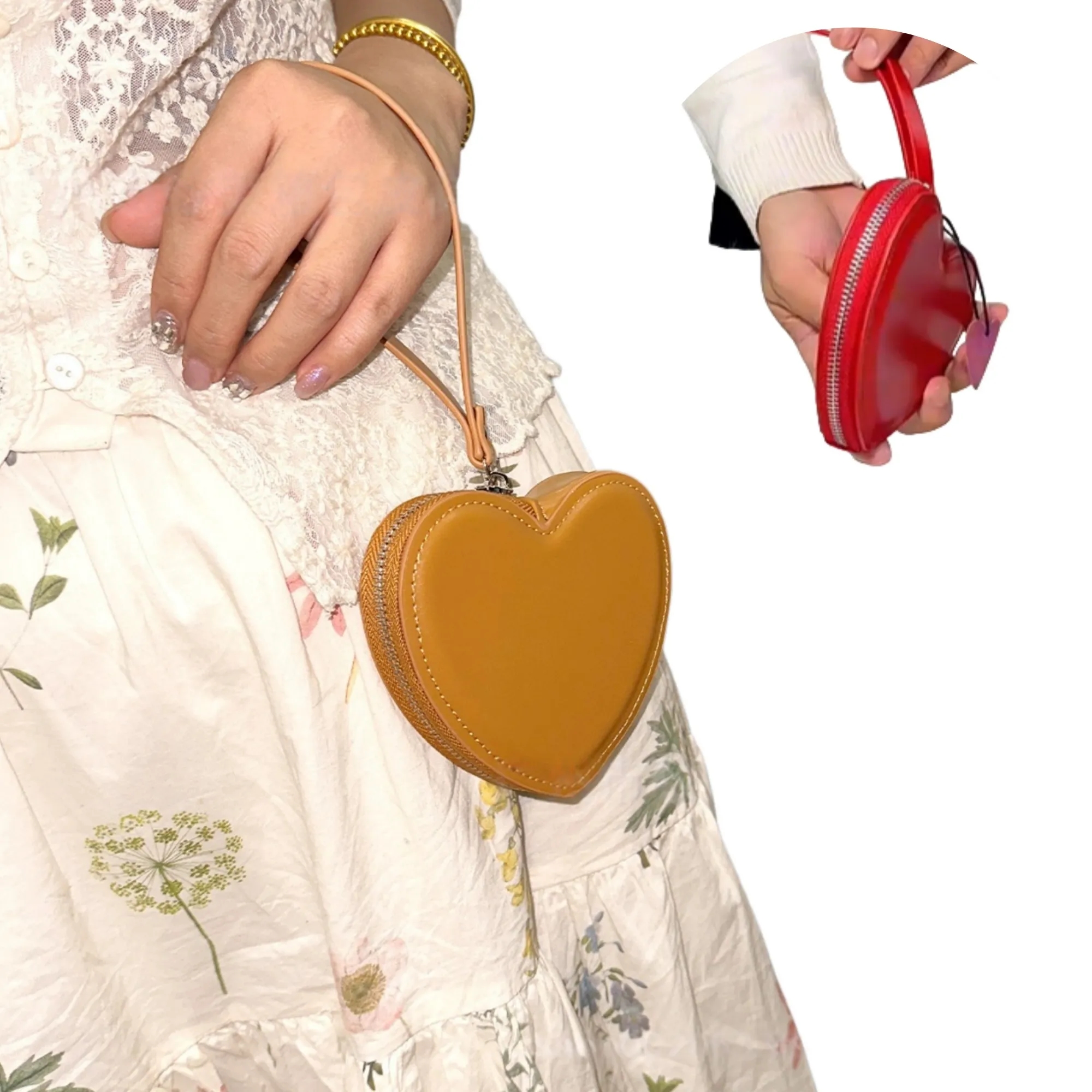 Womens Mini Heart Shape Wallet 4