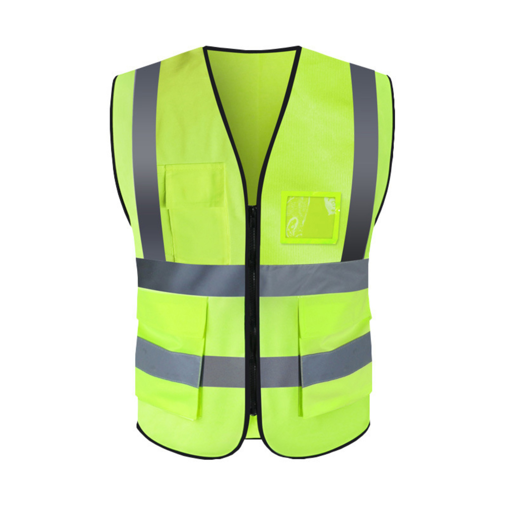 Zippered Utility Vest With Reflective Panels 2