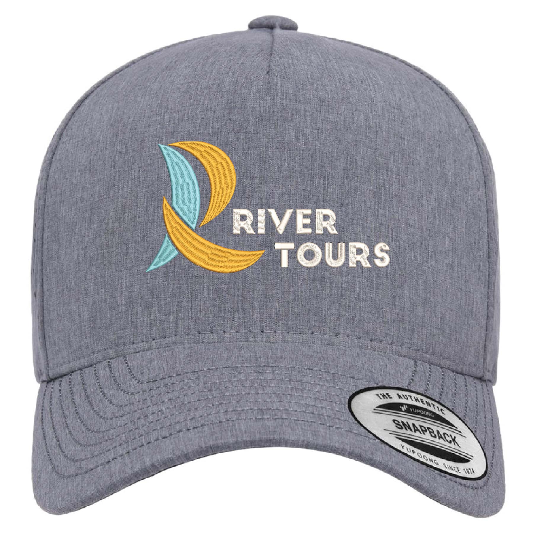 Yupoong 5389AP YP Classics Five-Panel Perforated Hat with Embroidery