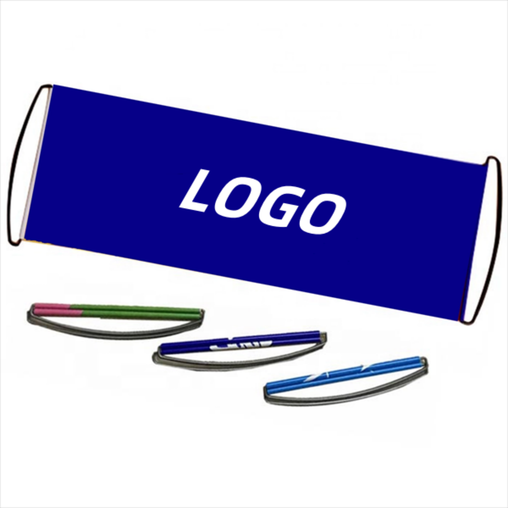 Retractable hand-held banner 2