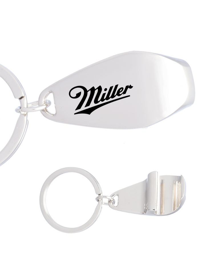 Union Printed - Surf Metal Keychains with Bottle Opener with 1-Color 1