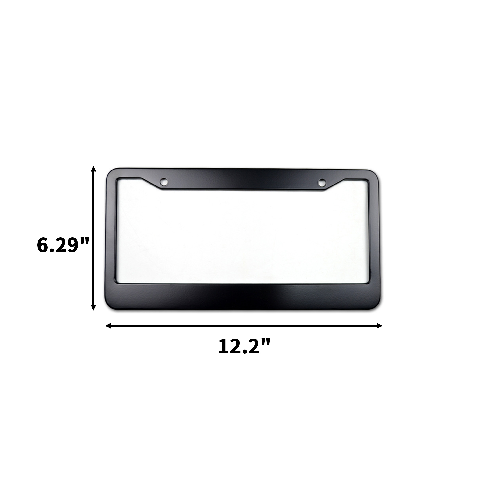 Aluminum License Plate Frame Two Hole 12.2" x 6.29" 6