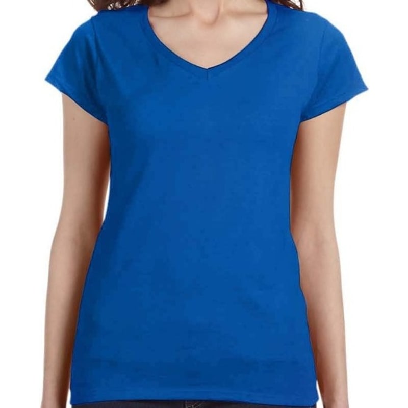 Gildan SoftStyle® Ladies 4.5 Oz. Junior Fit V-Neck T-Shirt 10