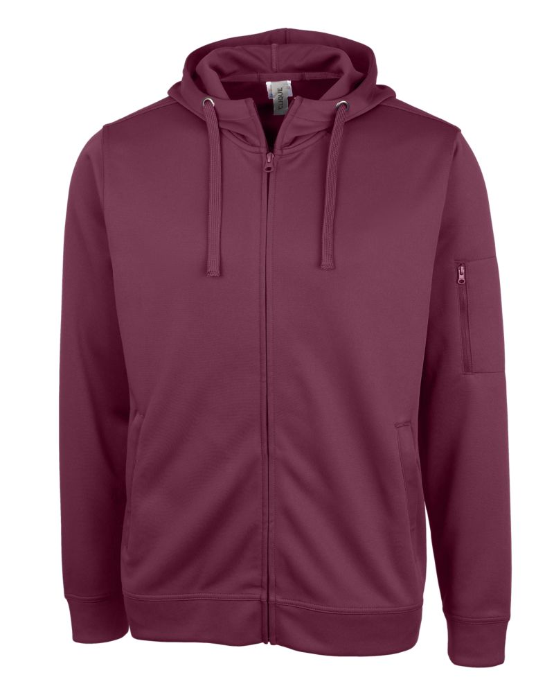 Clique Lift Solution-dyed Performance Unisex Full Zip Hooded Sweatshirt 5