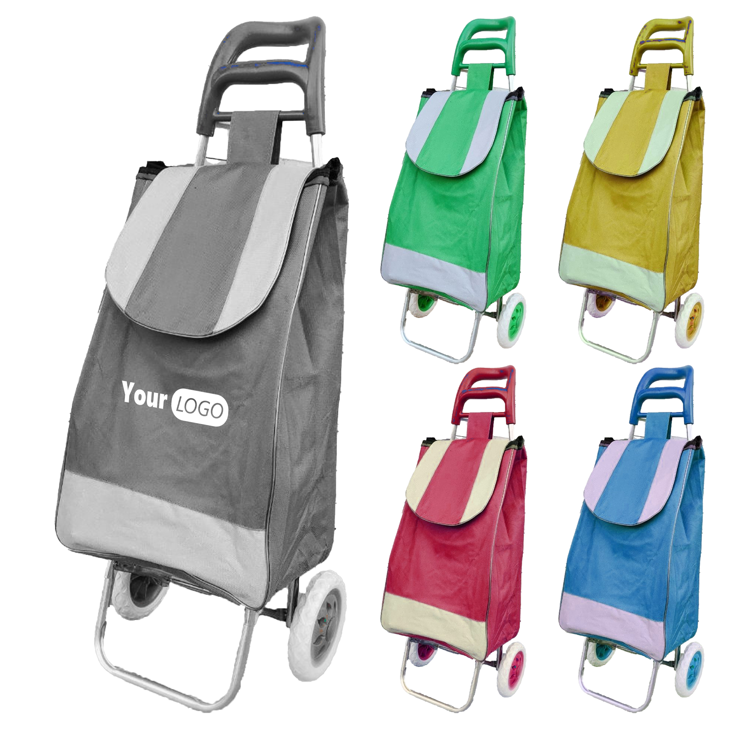 Polyester Foldable Trolley Cart With Wheels 2