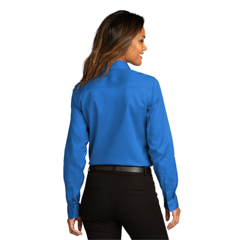 Port Authority Ladies Long Sleeve SuperPro React Twill Shirt. 24
