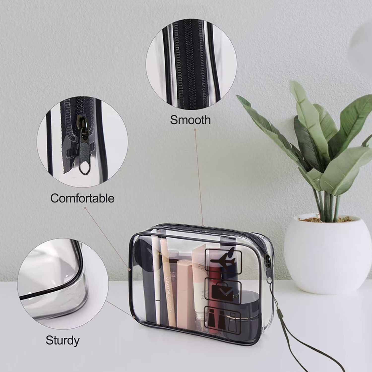 Waterproof PVC Travel Cosmetic Bag for Women 6