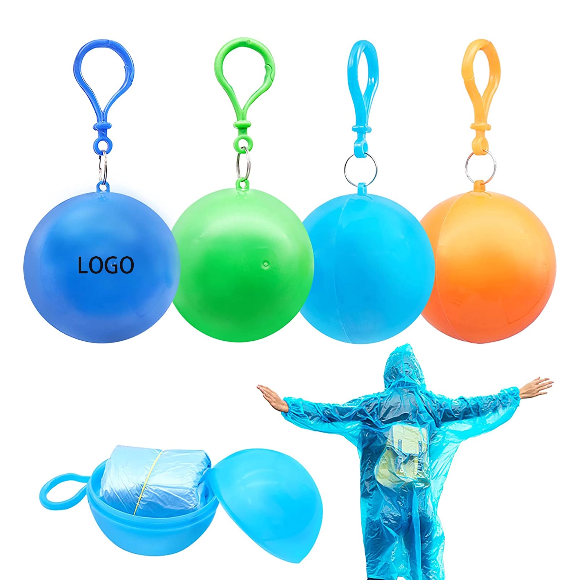 Portable Spherical Raincoat MOQ 50PCS 4