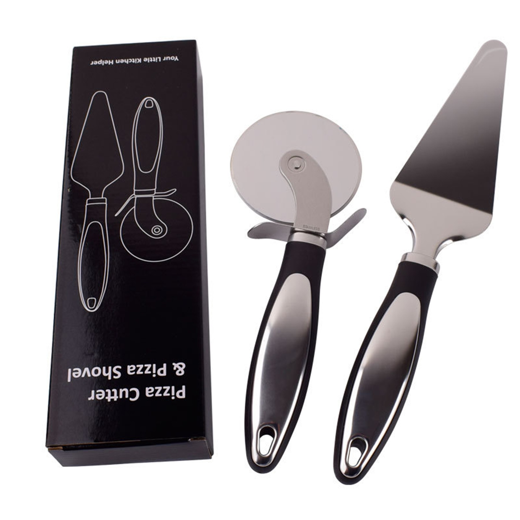 Stainless Steel Pizza Wheel HobPizza CutterCheese ScoopBaking Tools 3