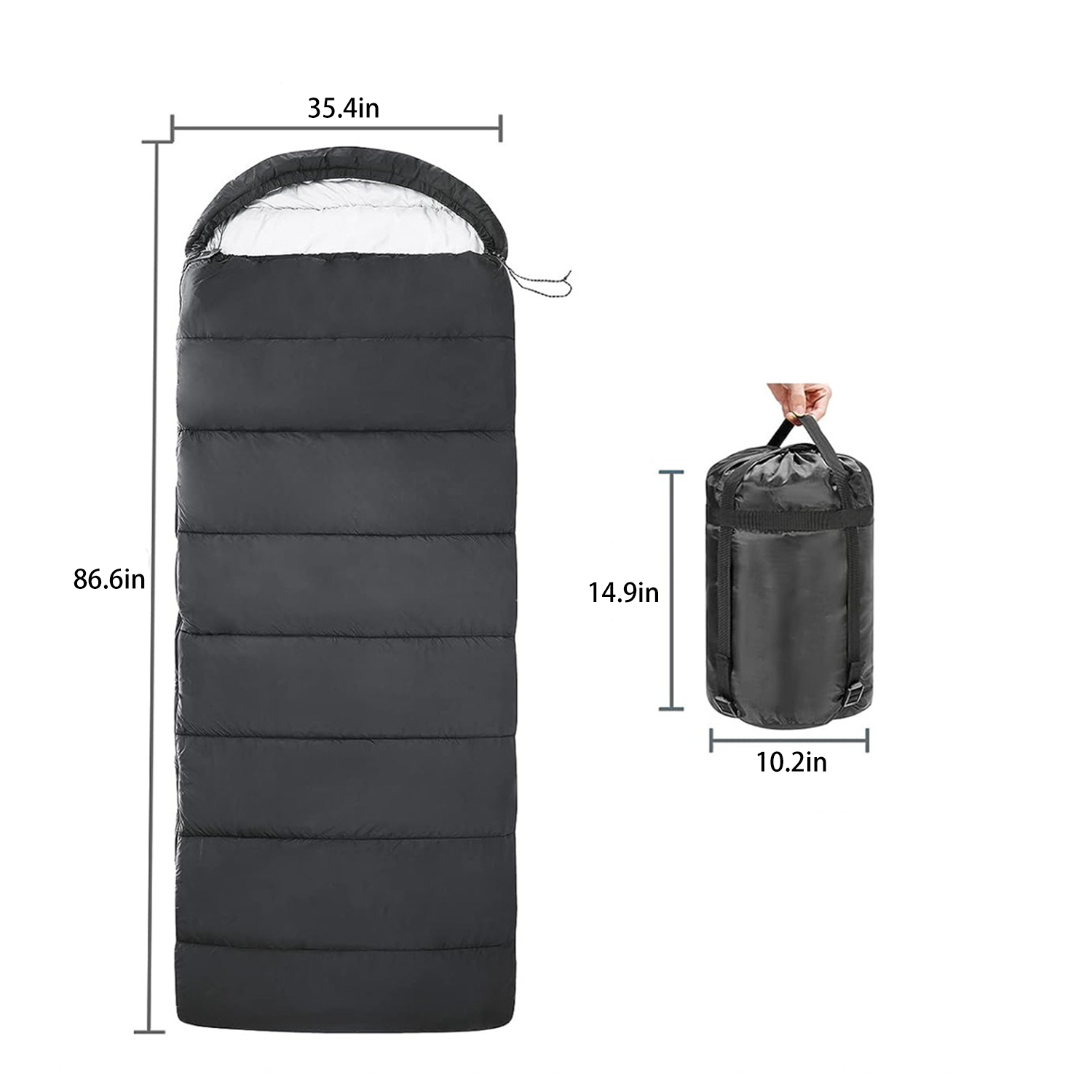 Winter Waterproof Outdoor Heated Sleeping Bag 6