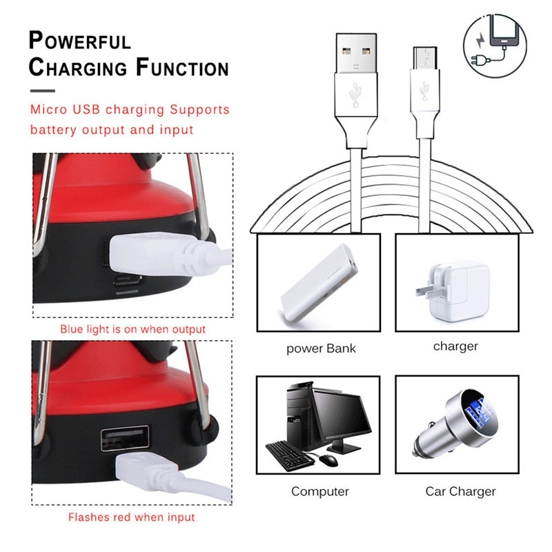 Custom Collapsible Clover Style LED Lantern 4