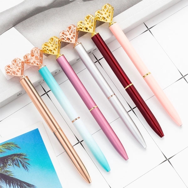 Heart Shaped Metal Ballpoint Pen 7