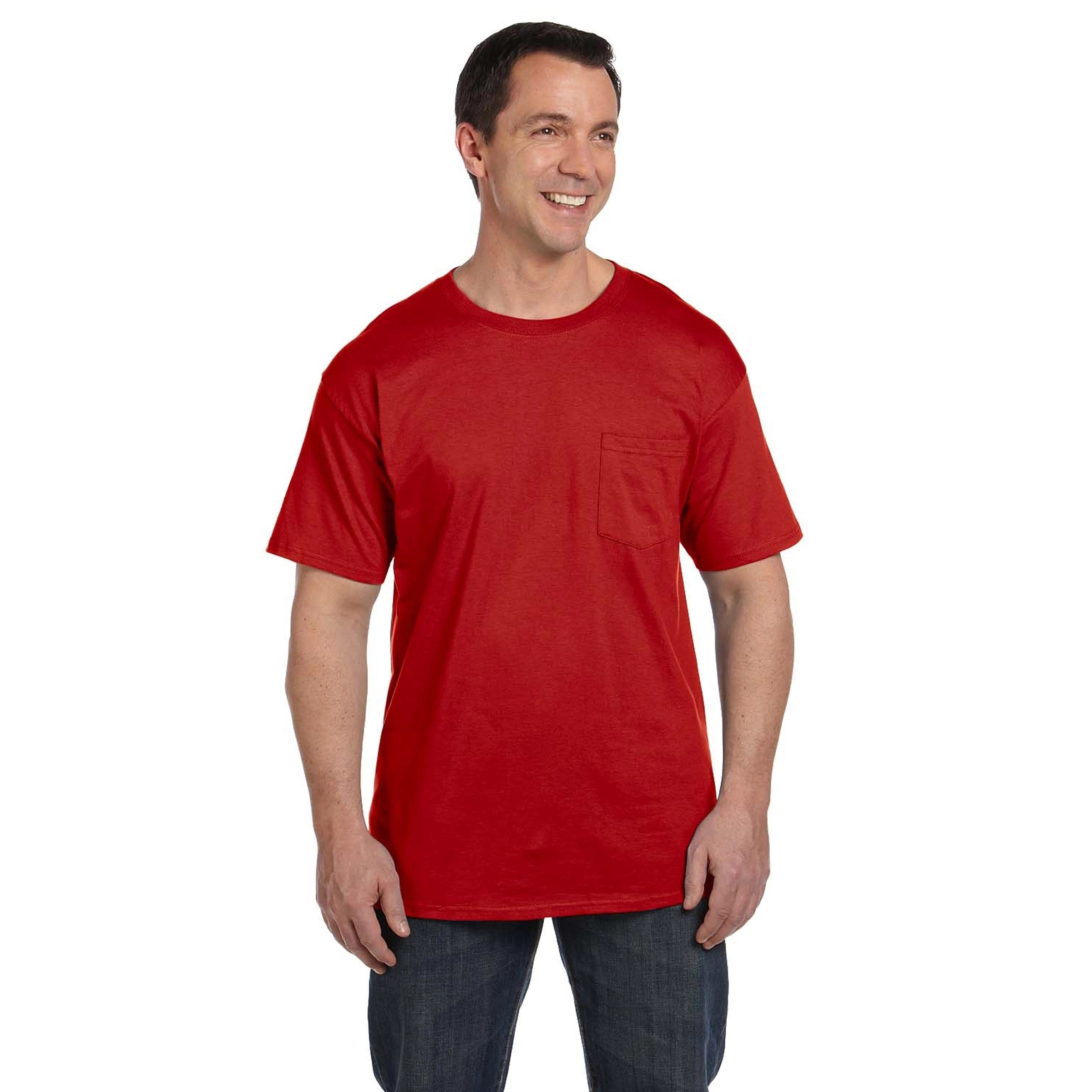 Hanes Adult 6.1 oz Beefy-T with Pocket 10