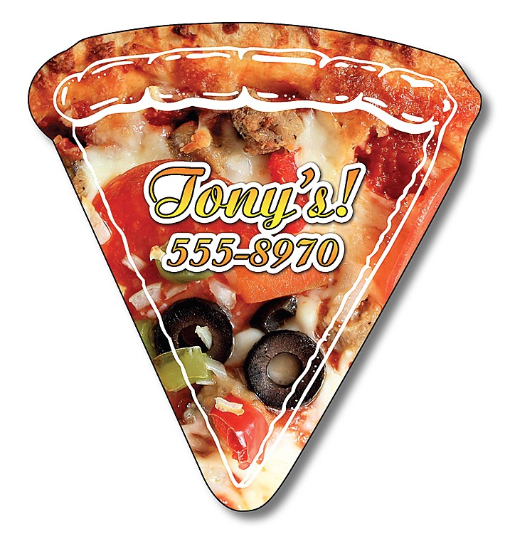 Magnet - Pizza Slice Shape (2.44x2.63) - Outdoor Safe 2