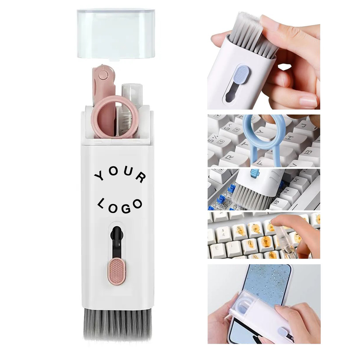 Portable ABS Cleaning Kit for Earbuds and Keyboards 1