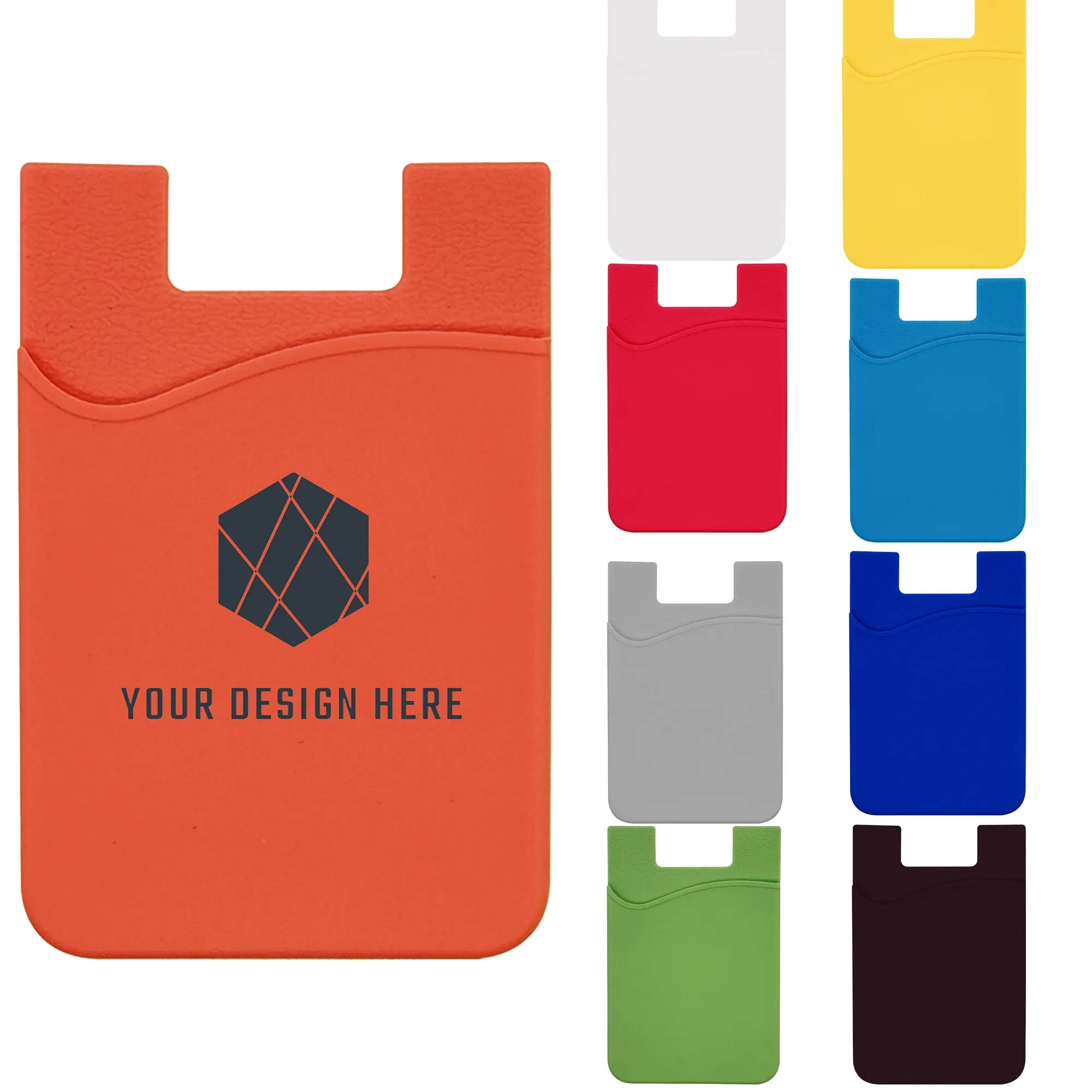 MOQ100 Cell Phone Adhesive Card Holder Wallet