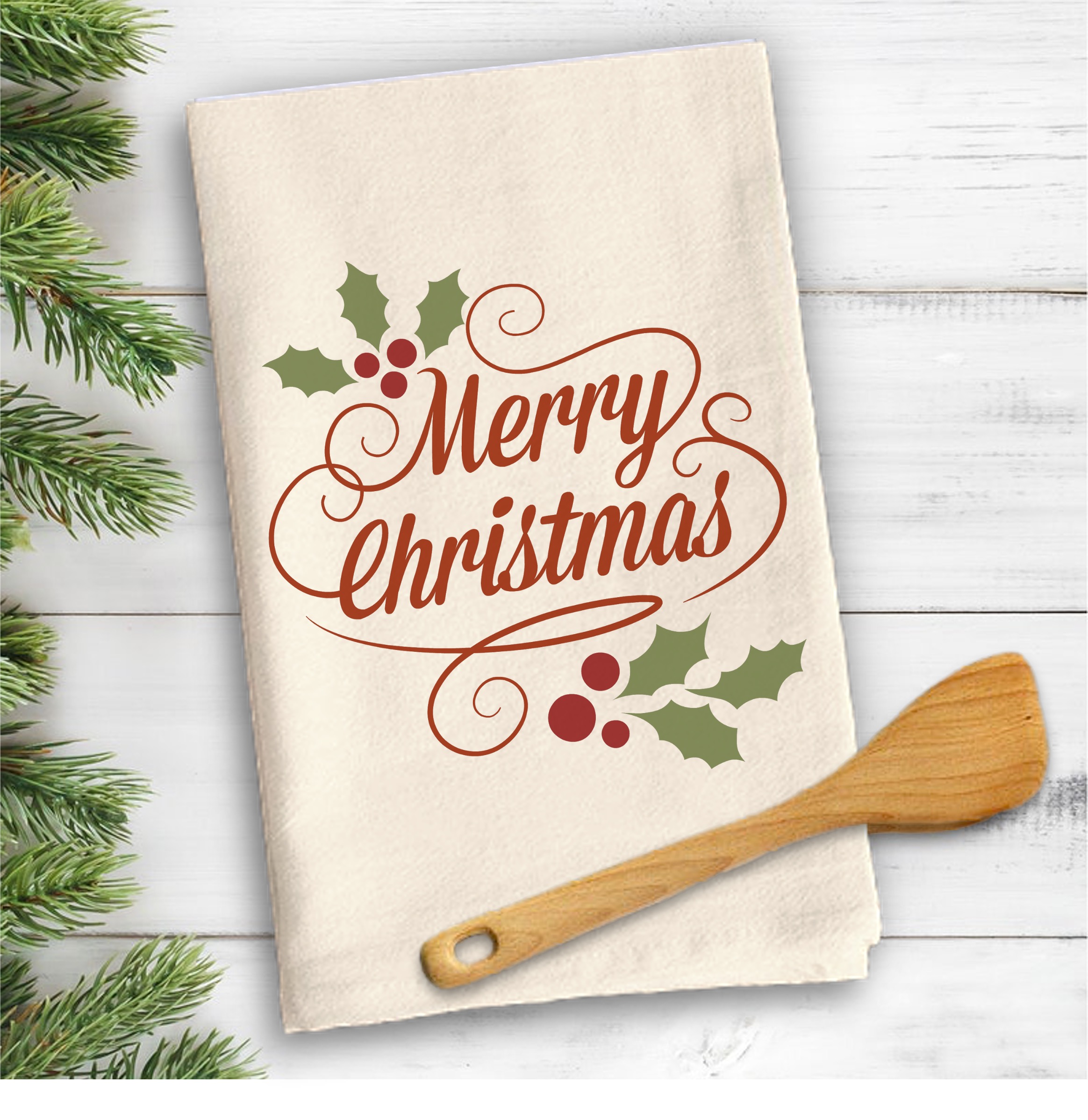 White Vintage Flour Sack Tea Towel 5