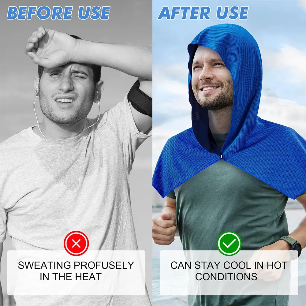 Cooling Hoodie Towel UPF 50 Sun Protection 7