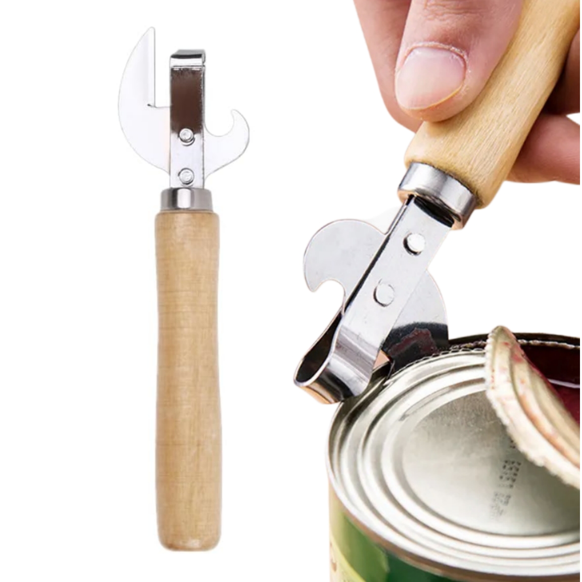 Wooden Handle Can Opener 5