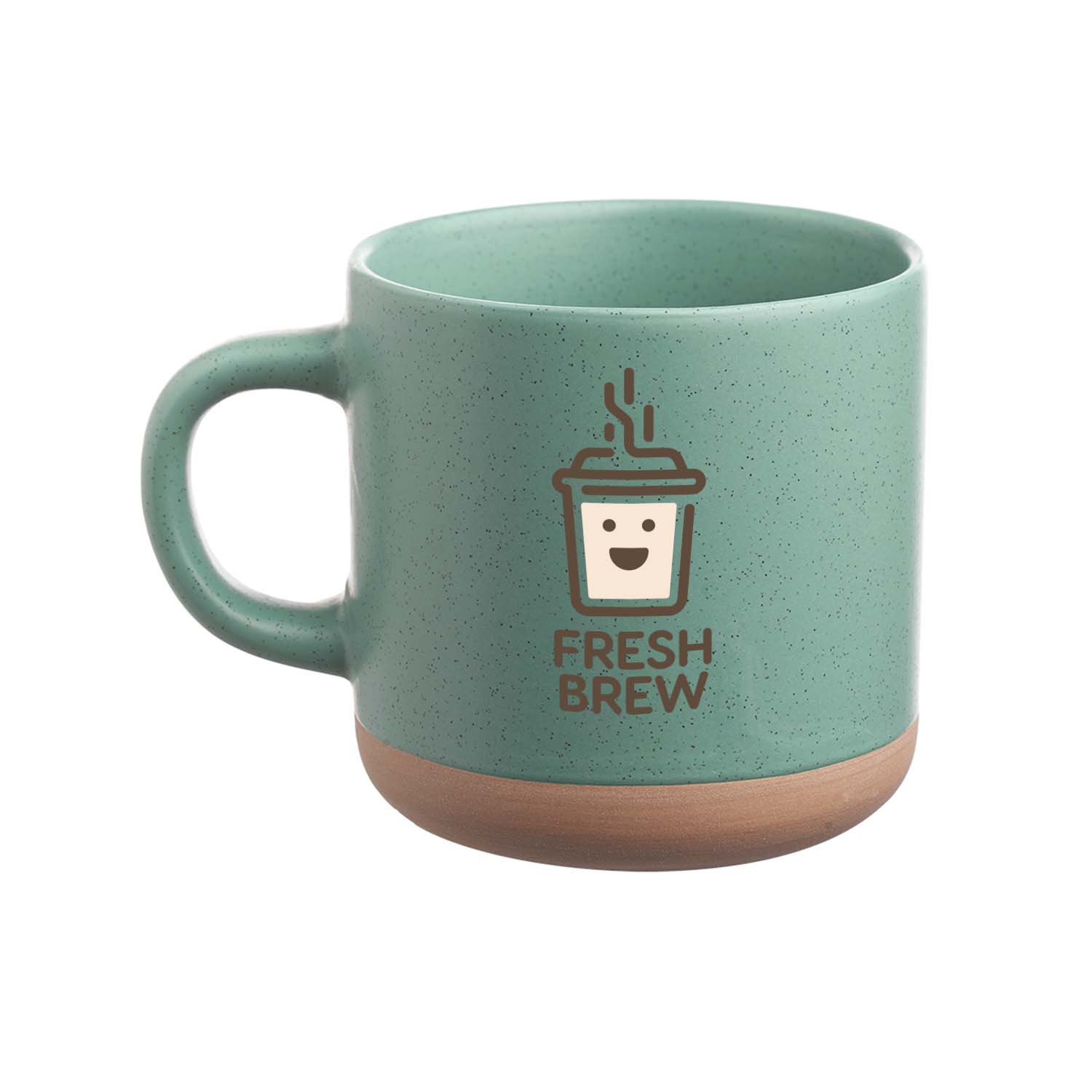 11 oz. Petite Speckled Clay Ceramic Mug (Full Color Imprint) 1