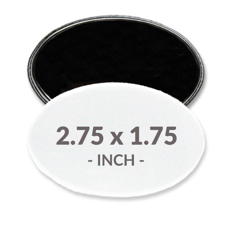 2.75 X 1.75 Inch Oval Magnet Buttons 26