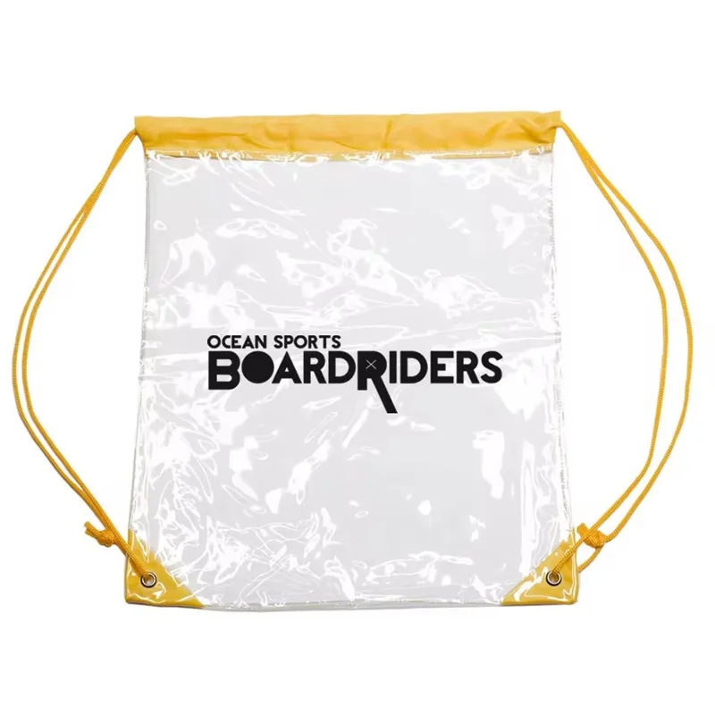 Clear PVC Stadium Drawstring Bag 2